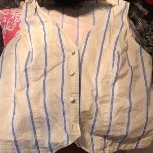 Cute striped vintage shirt! Old Victoria secrets!